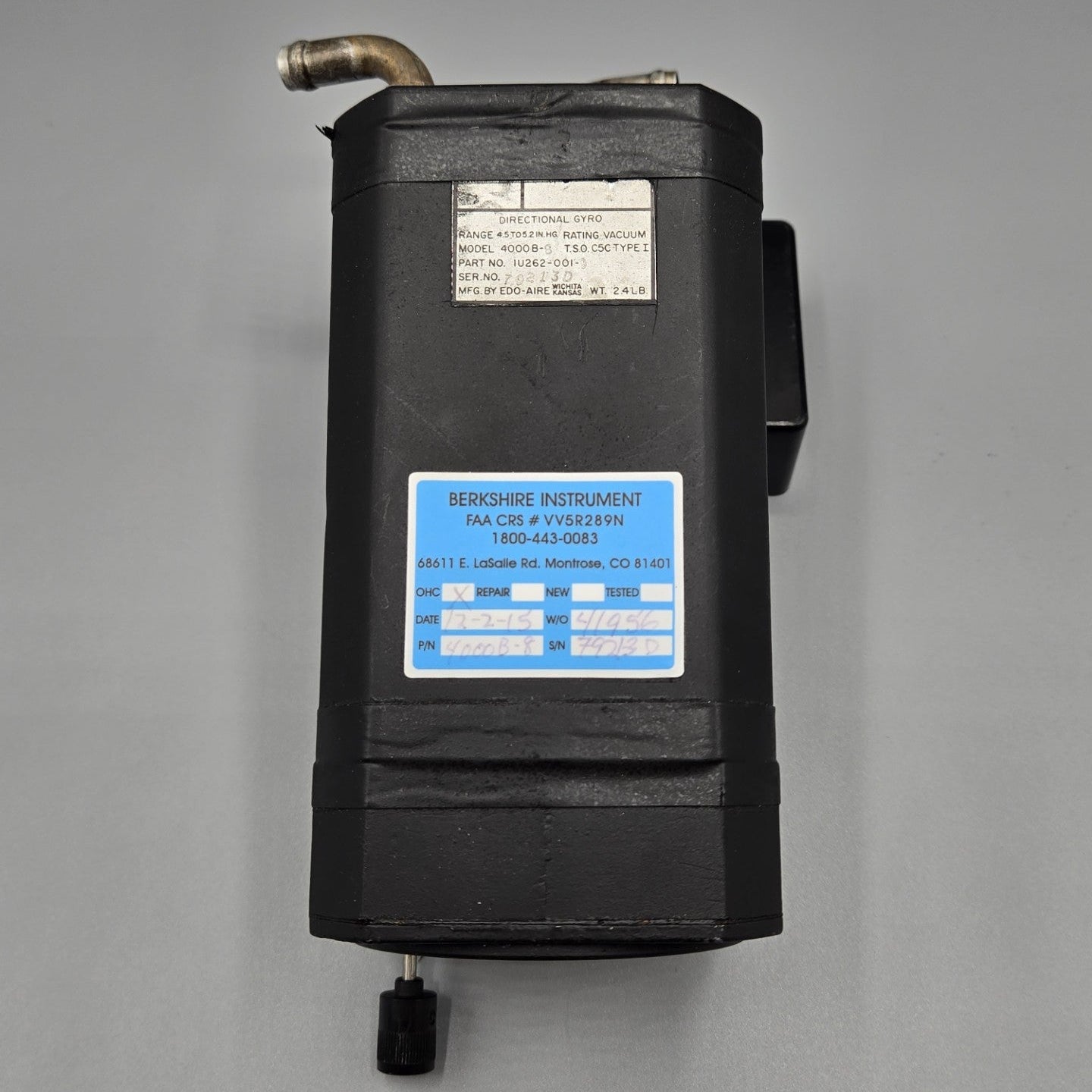 Edo-Aire Directional Gyro - PN: IU262-001-9