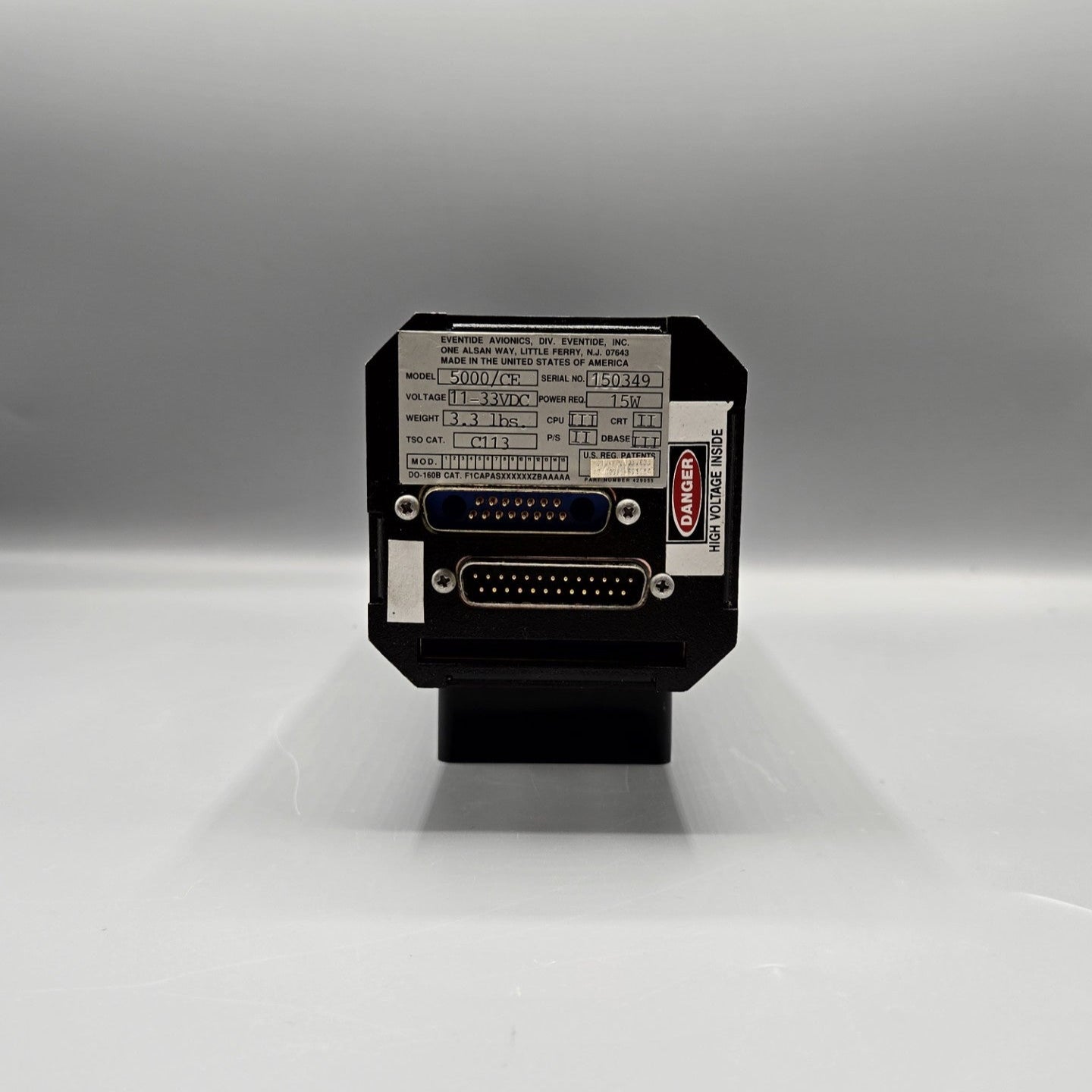 Eventide Argus 5000/CE Moving Map Display - PN: 5000/CE
