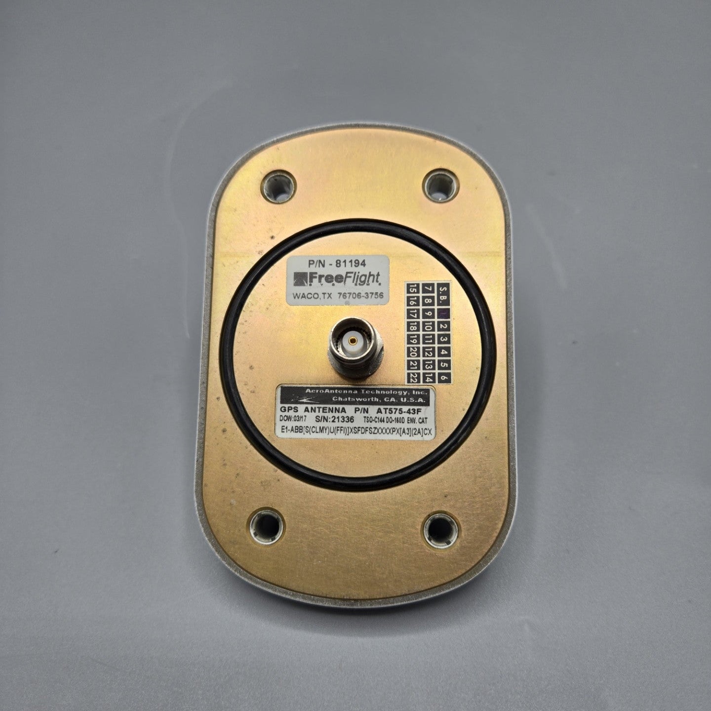 AeroAntenna GPS Antenna - PN: AT575-43F (81194)