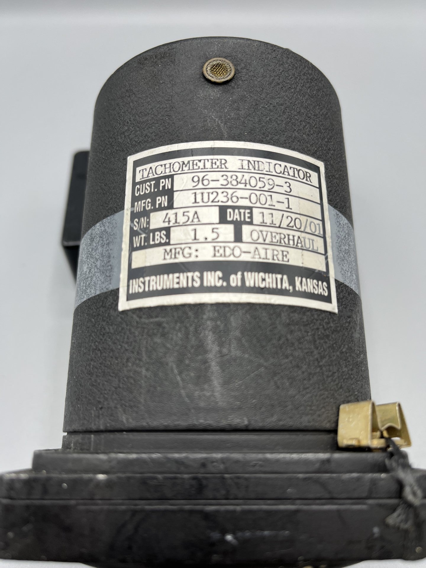 Instruments Inc. Tachometer Instrument - Part Number: 96-384059-3