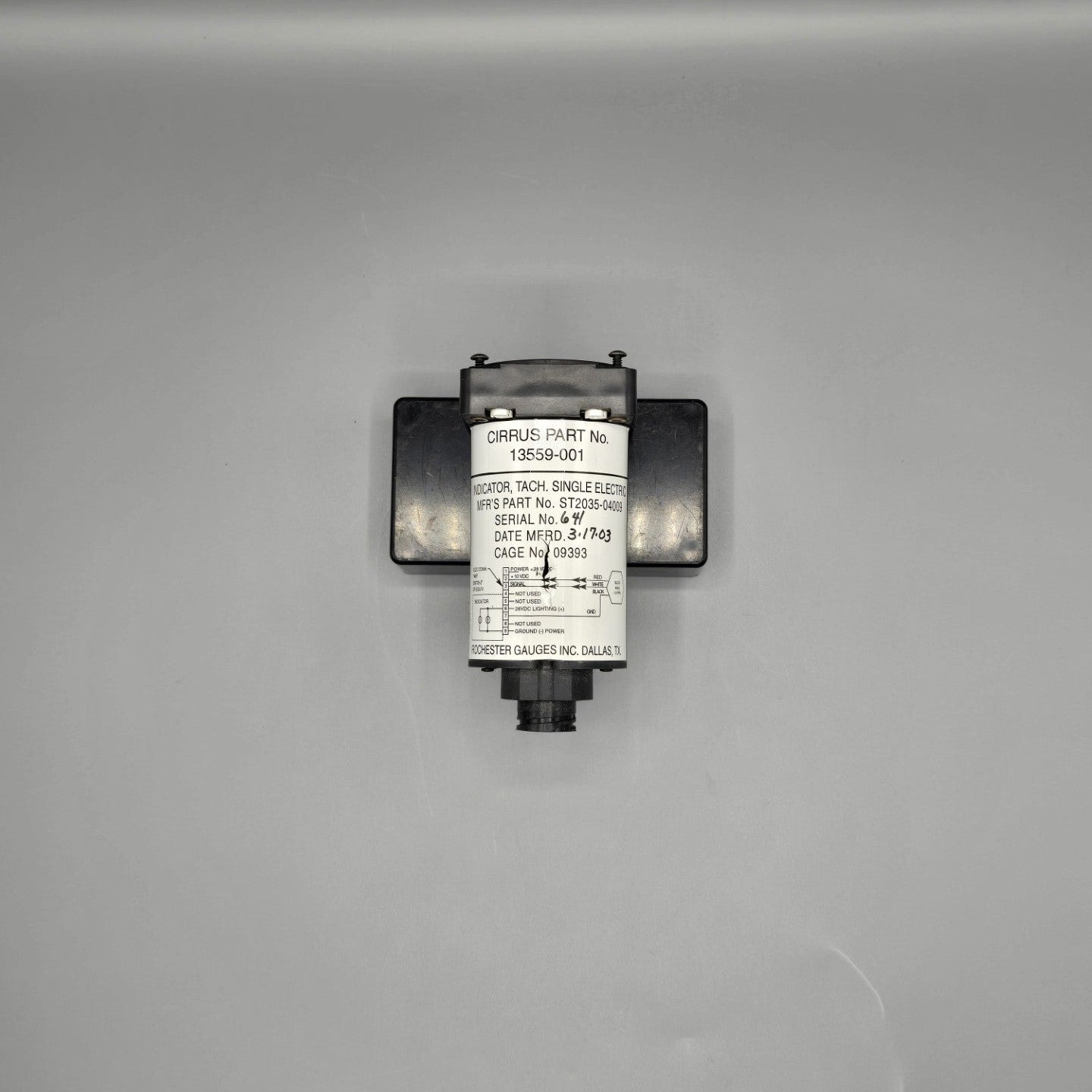 Rochester Electric Tachometer - PN: 13559-001