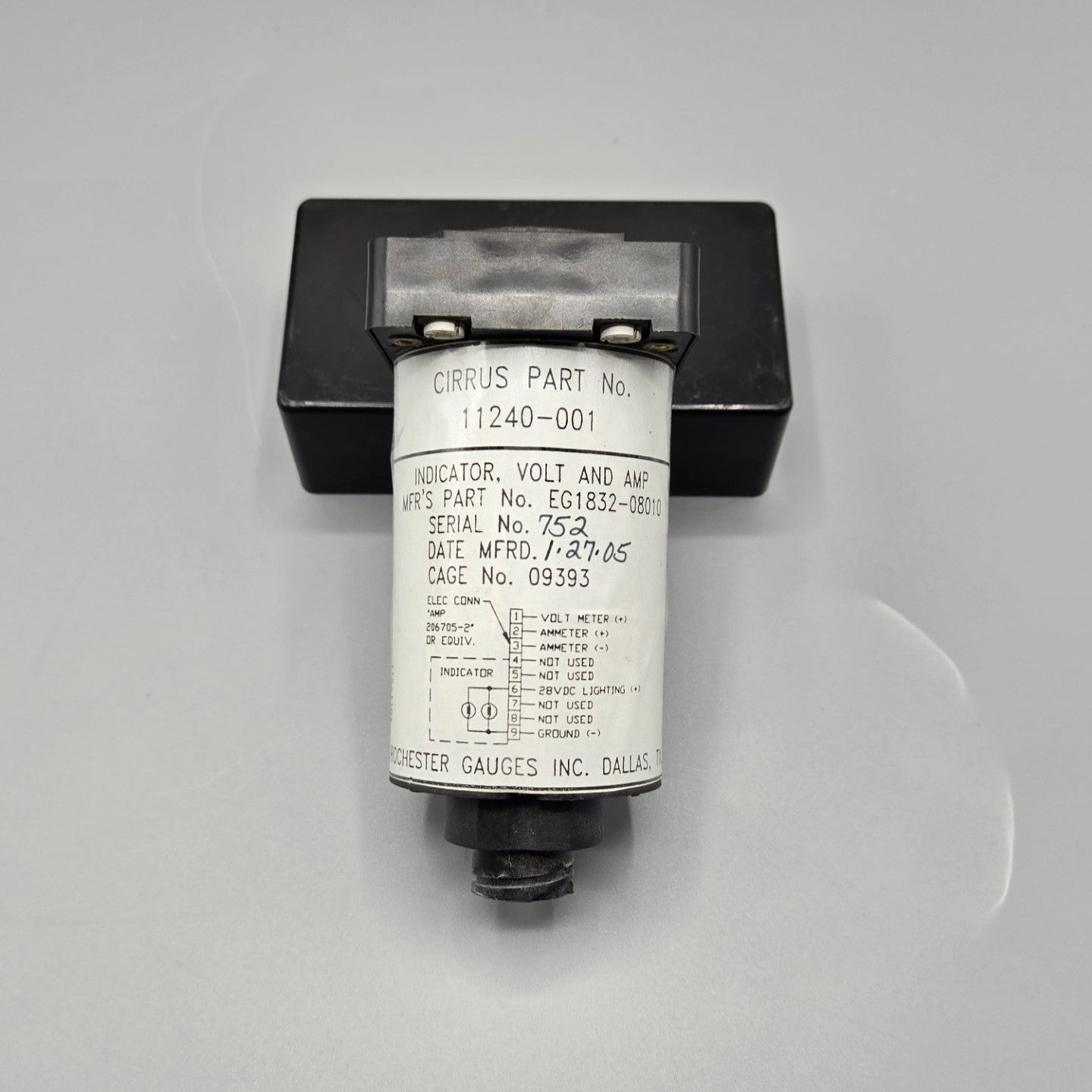 Rochester Volt/Amp Indicator - PN: 11240-001