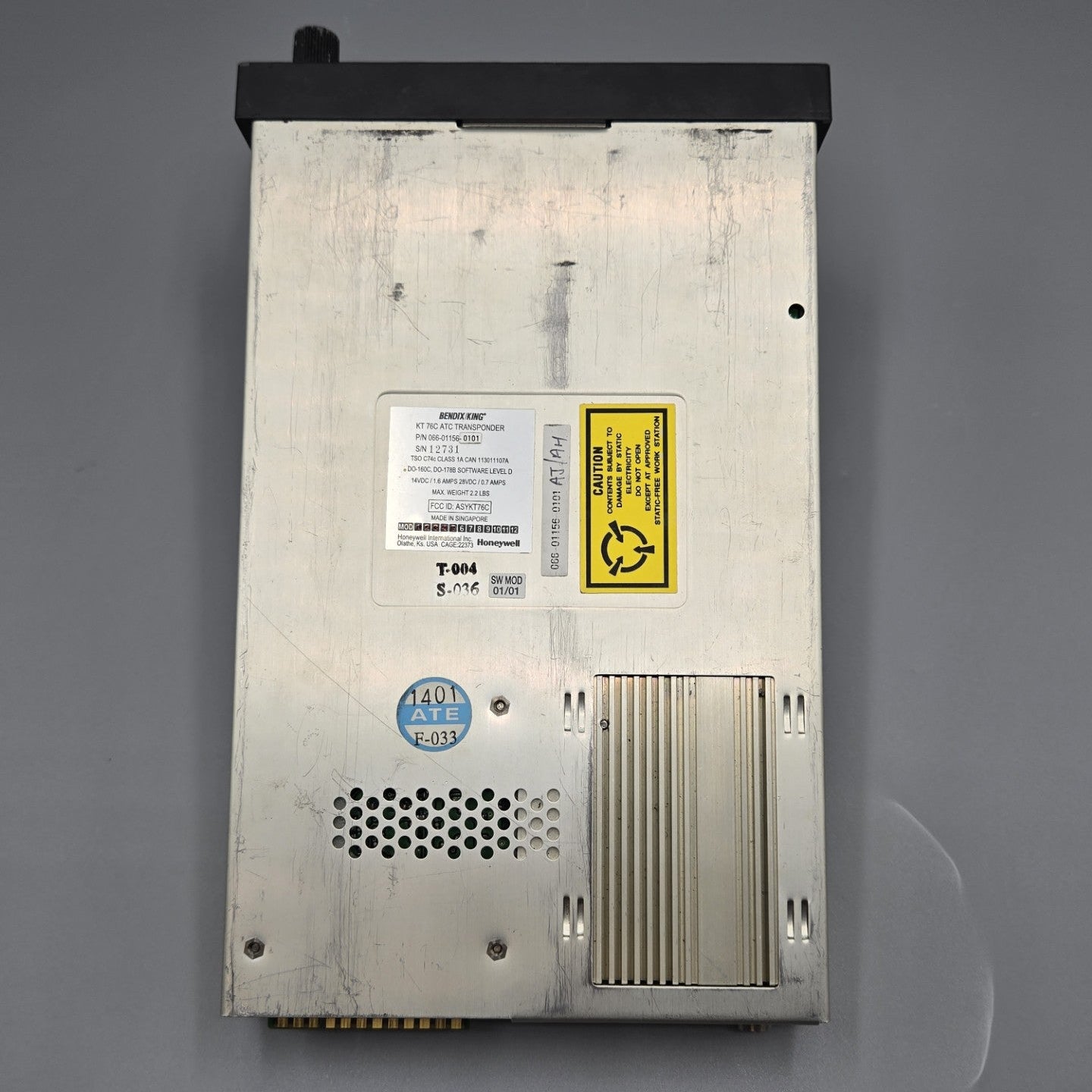 Bendix/King KT 76C Transponder - PN: 066-01156-0101