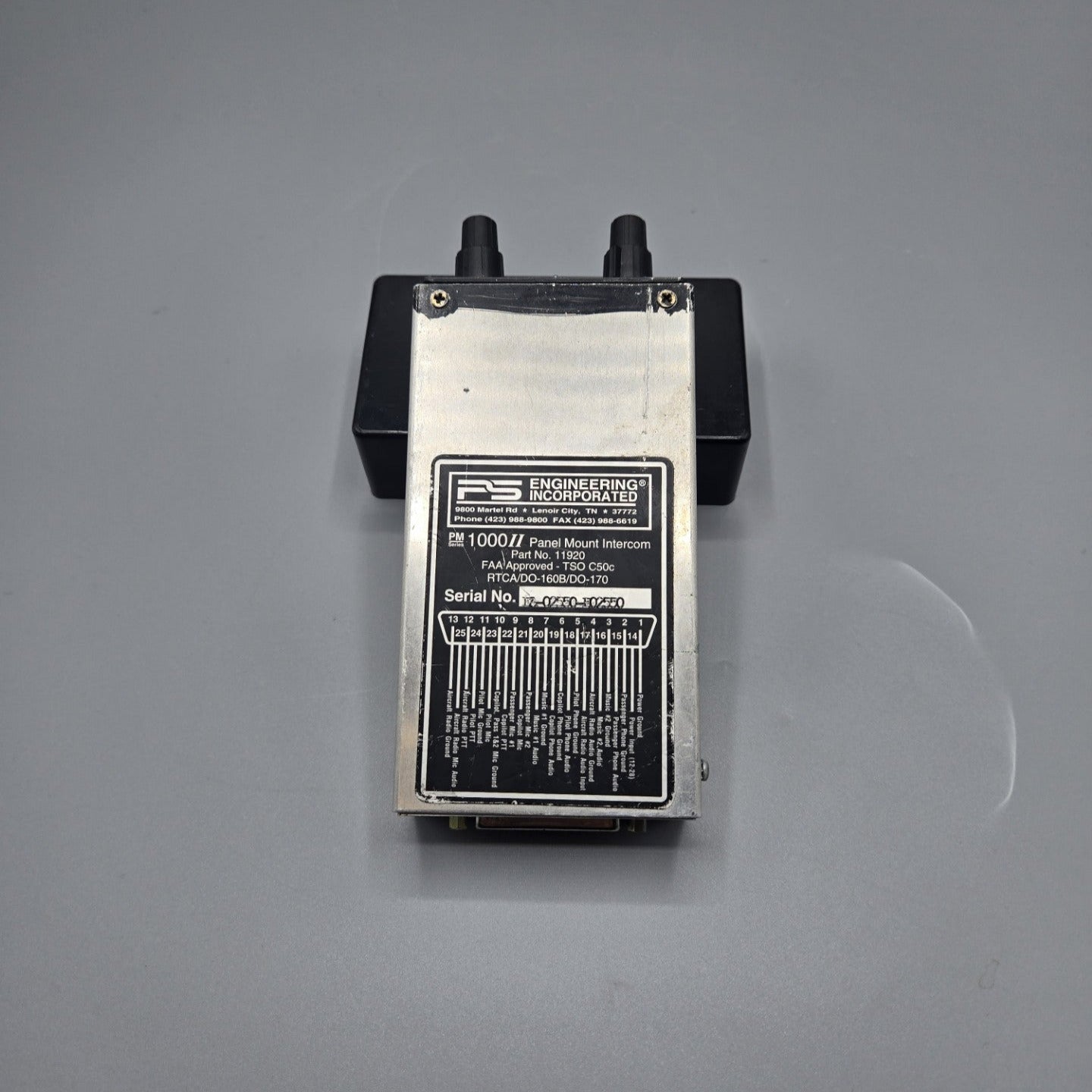 PS Engineering PM1000 Panel Mount Intercom - Part Number: 11920