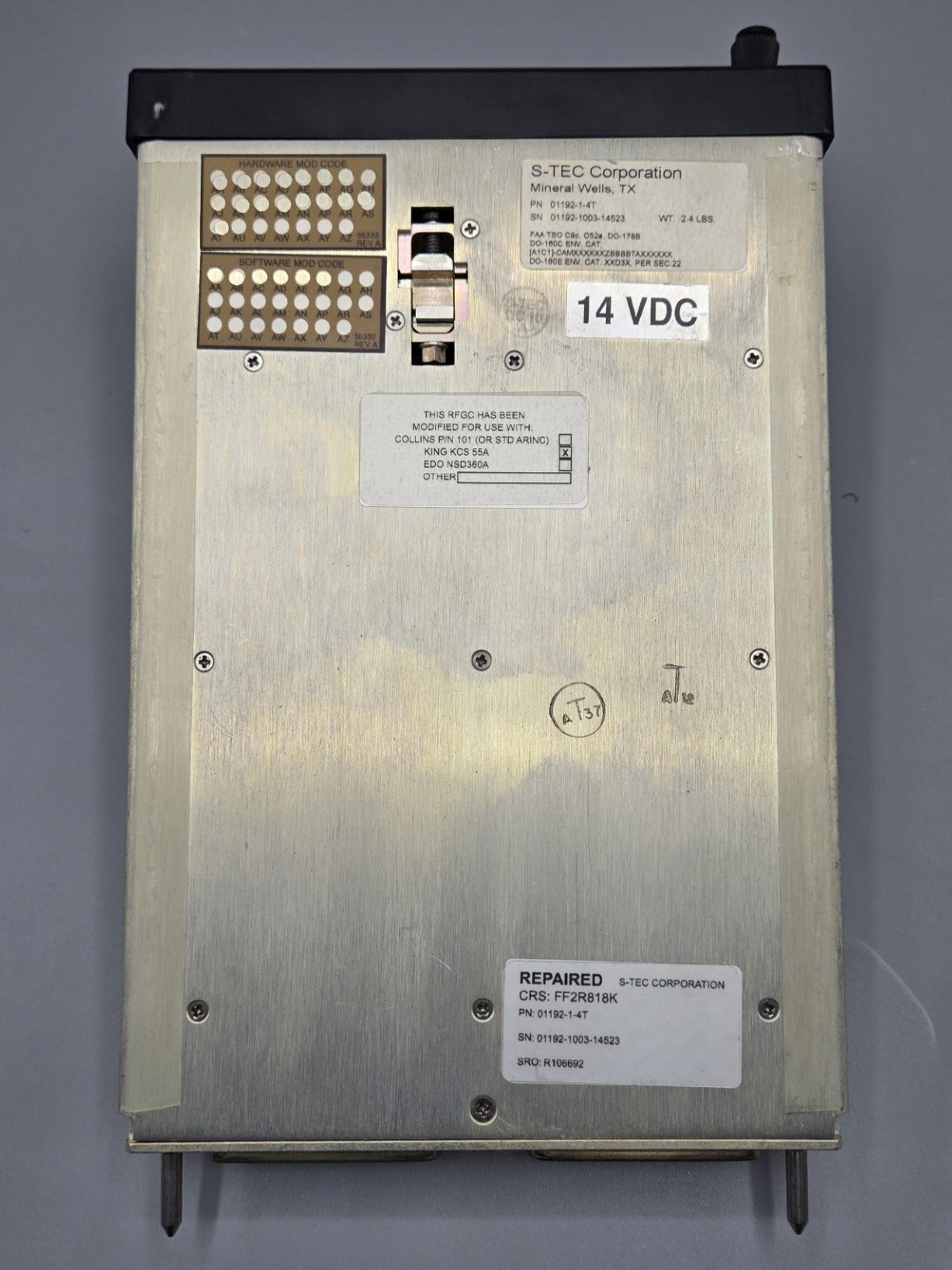 S-Tec 55X Autopilot Controller - PN: 01192-1-4T