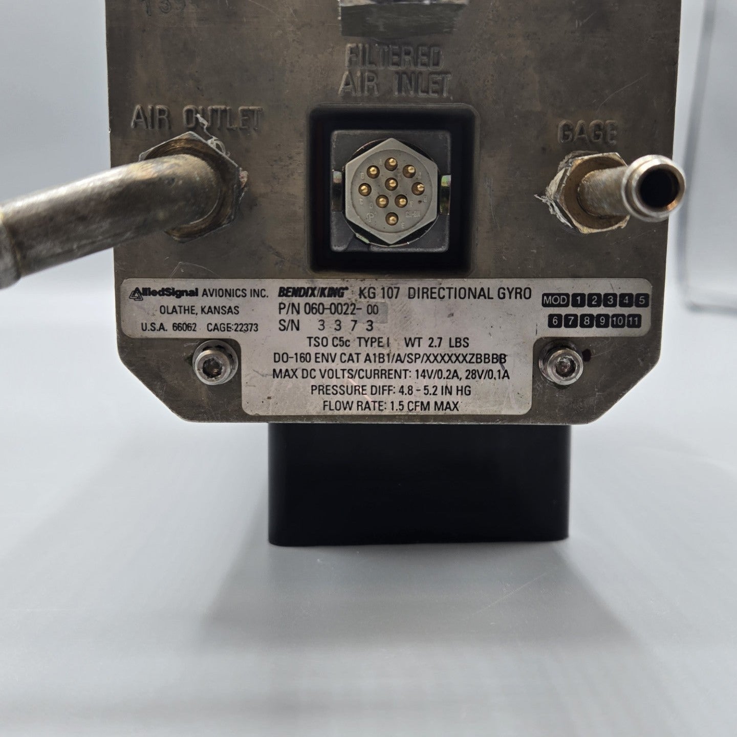 Bendix/King KG 107 Directional Gyro - PN: 060-0022-00