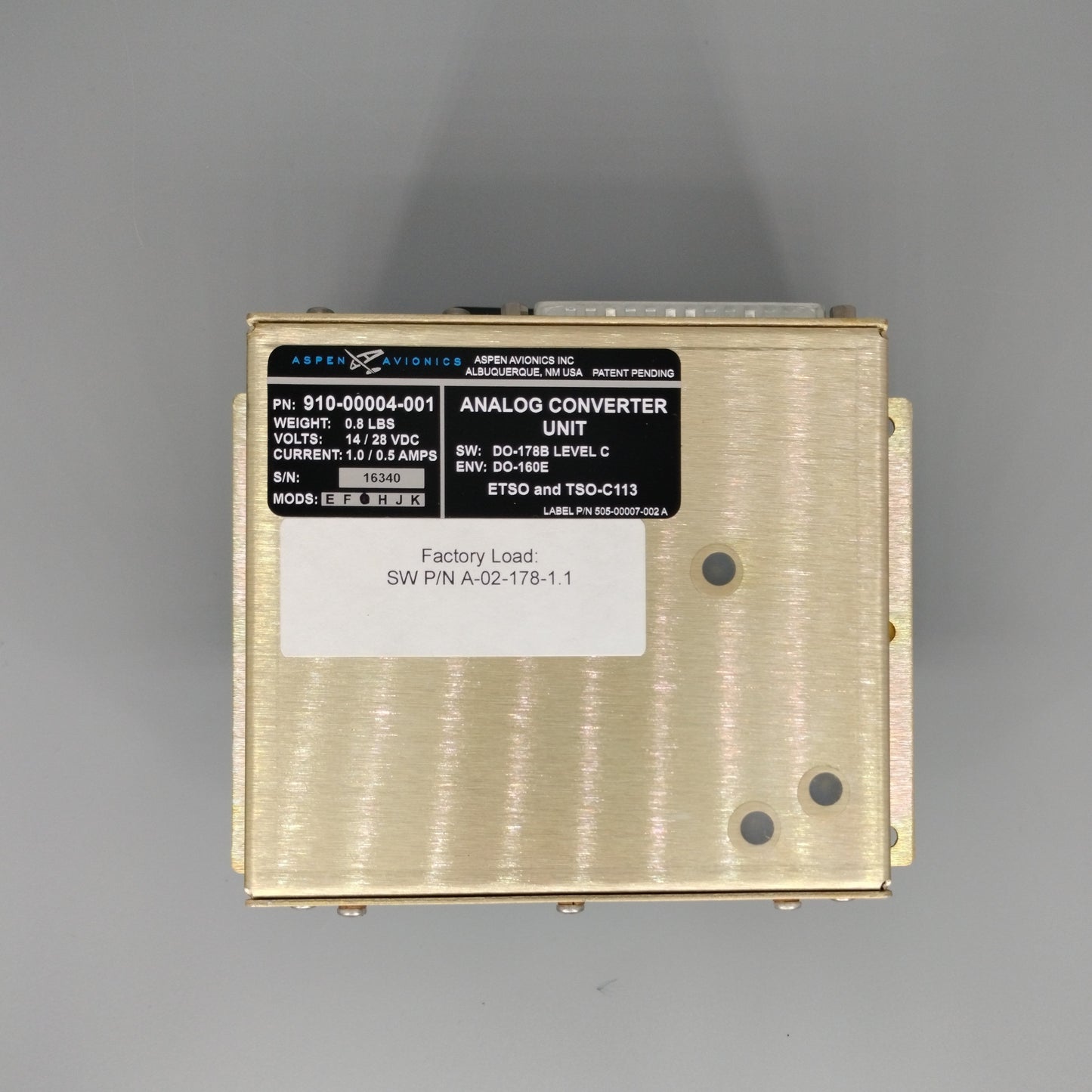 Aspen Analog Converter Unit - Part Number: 910-00004-001