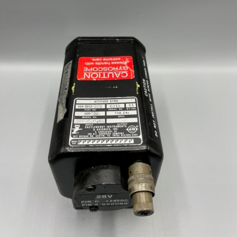 Castleberry Attitude Gyro - Part Number: 504-0033-929
