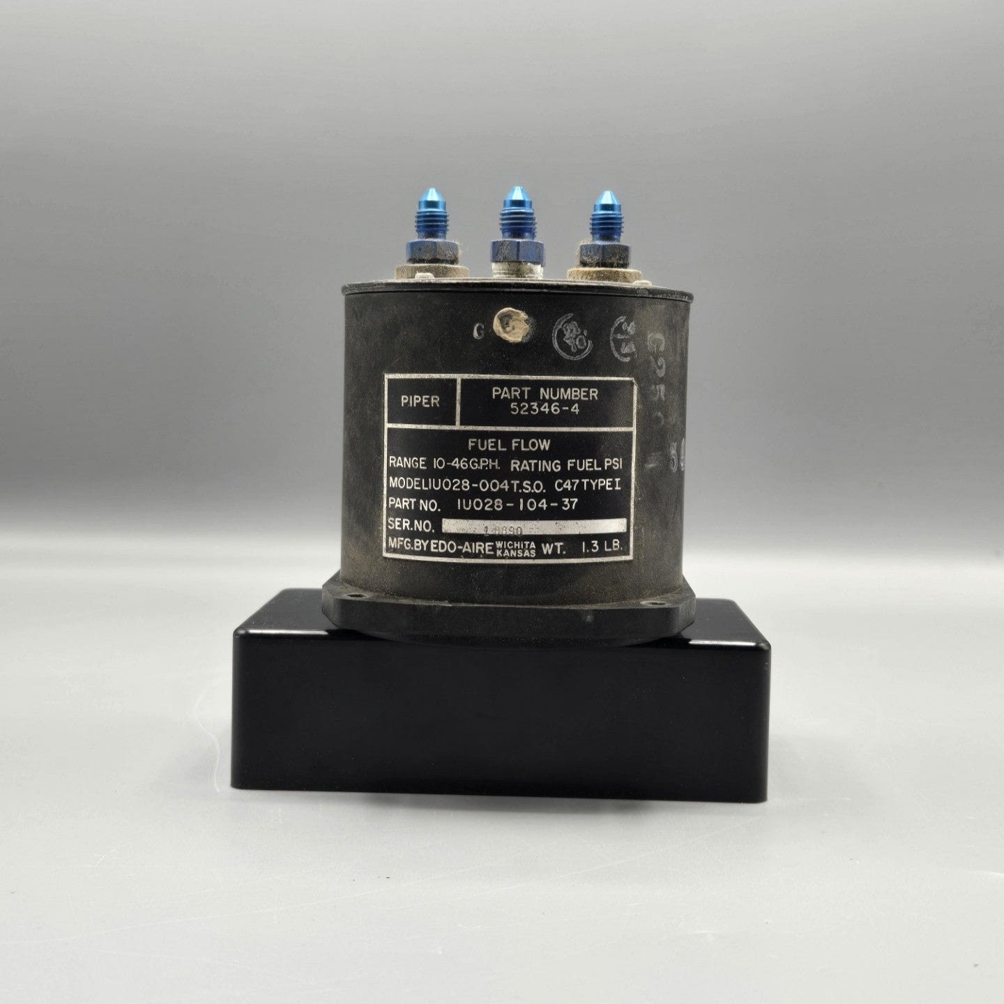 Edo-Aire Dual Fuel Flow Indicator - PN: IU028-104-37
