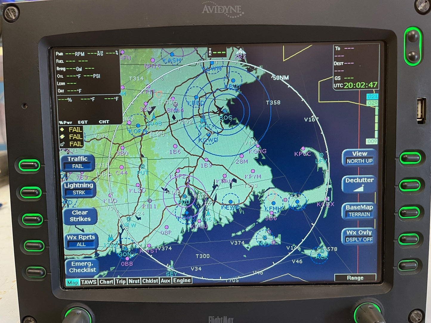 Avidyne EX 5000 MFD - Part Number: 700-00004-008