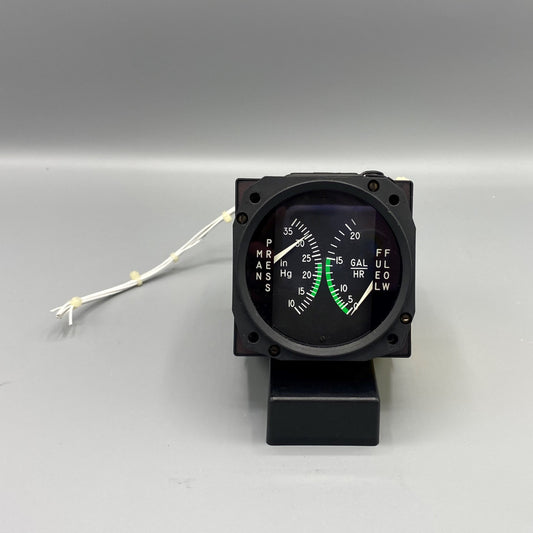 Cessna Manifold Pressure/Fuel Flow Indicator - Part Number: S3304-1, MD180-1