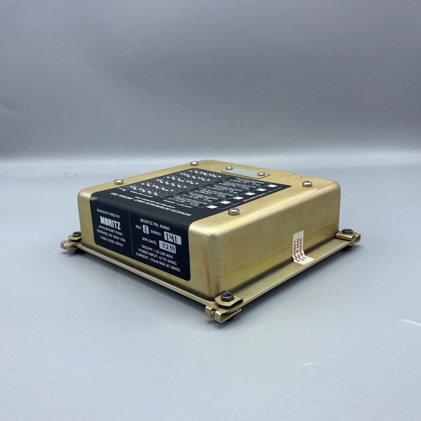 Moritz Sensor Interface Unit for Cirrus SR20/22 - PN: 200-00031-000