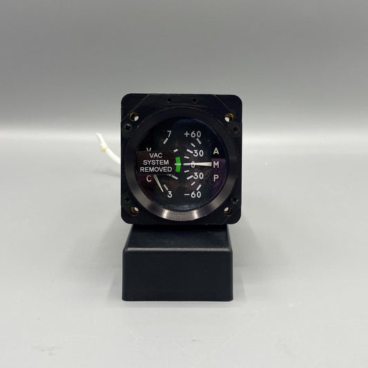 Cessna Dual Vacuum / Amp Gauge - Part Number: S3280-1, EG2707-06014