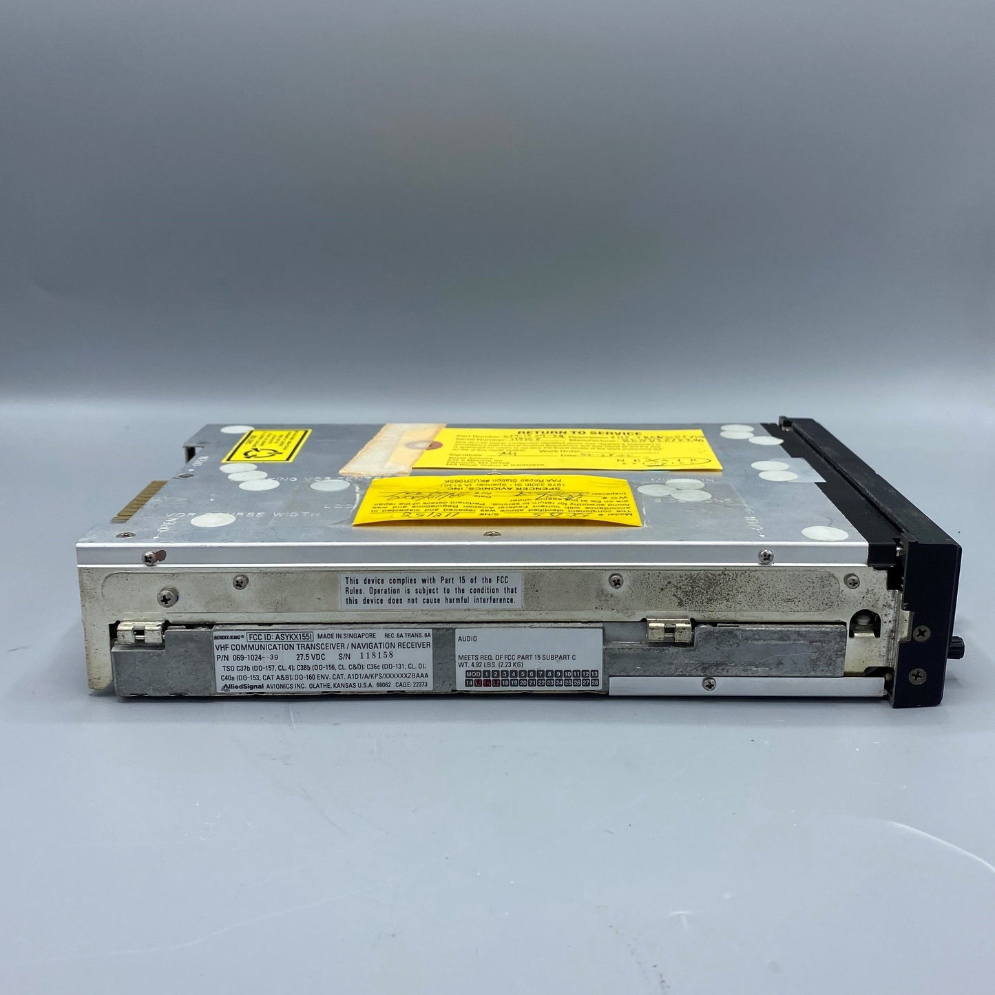 Bendix-King KX-155, 28V NO/GS NAV/COM - Part Number: 069-1024-39