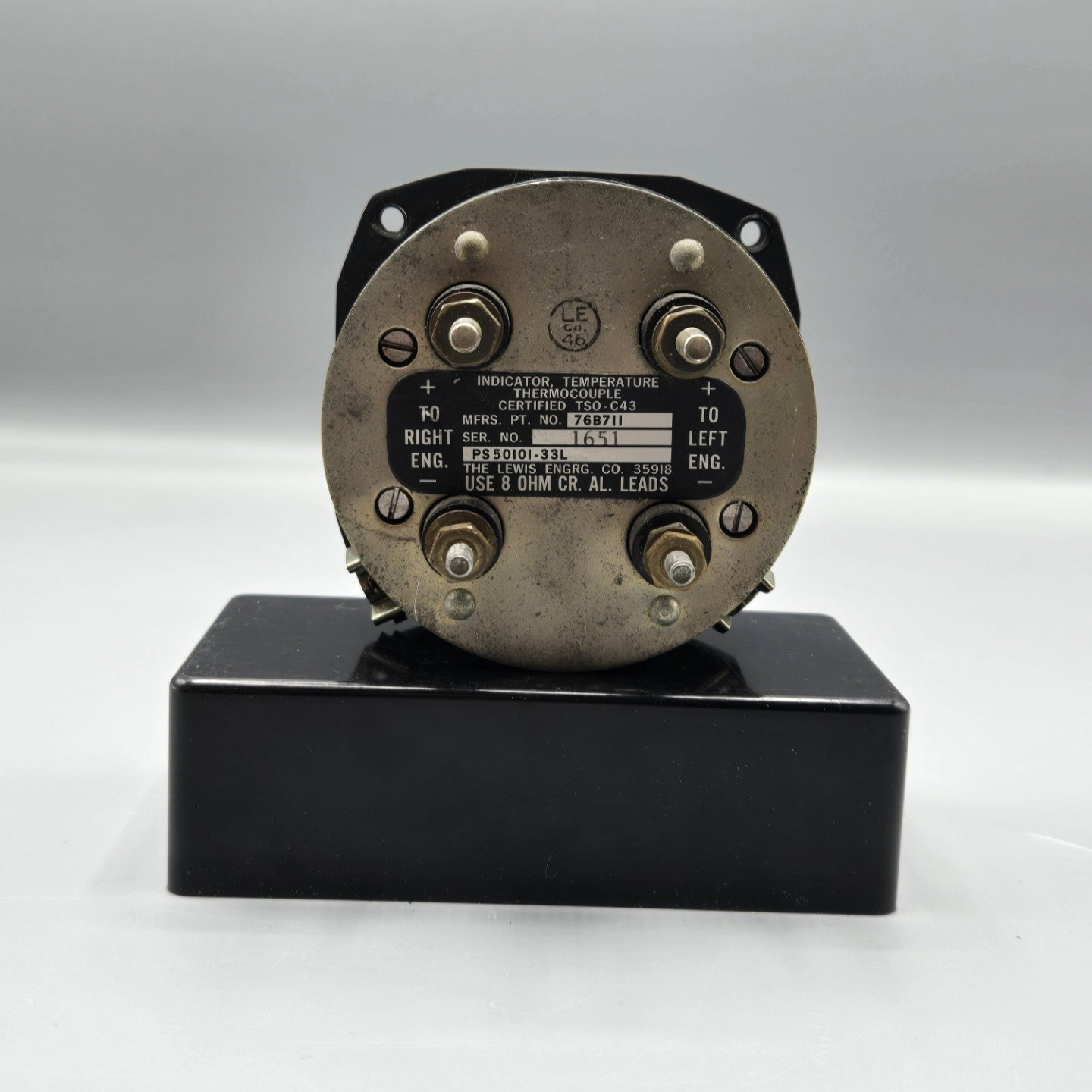 Lewis Engineering Dual EGT Indicator - PN: 76B711
