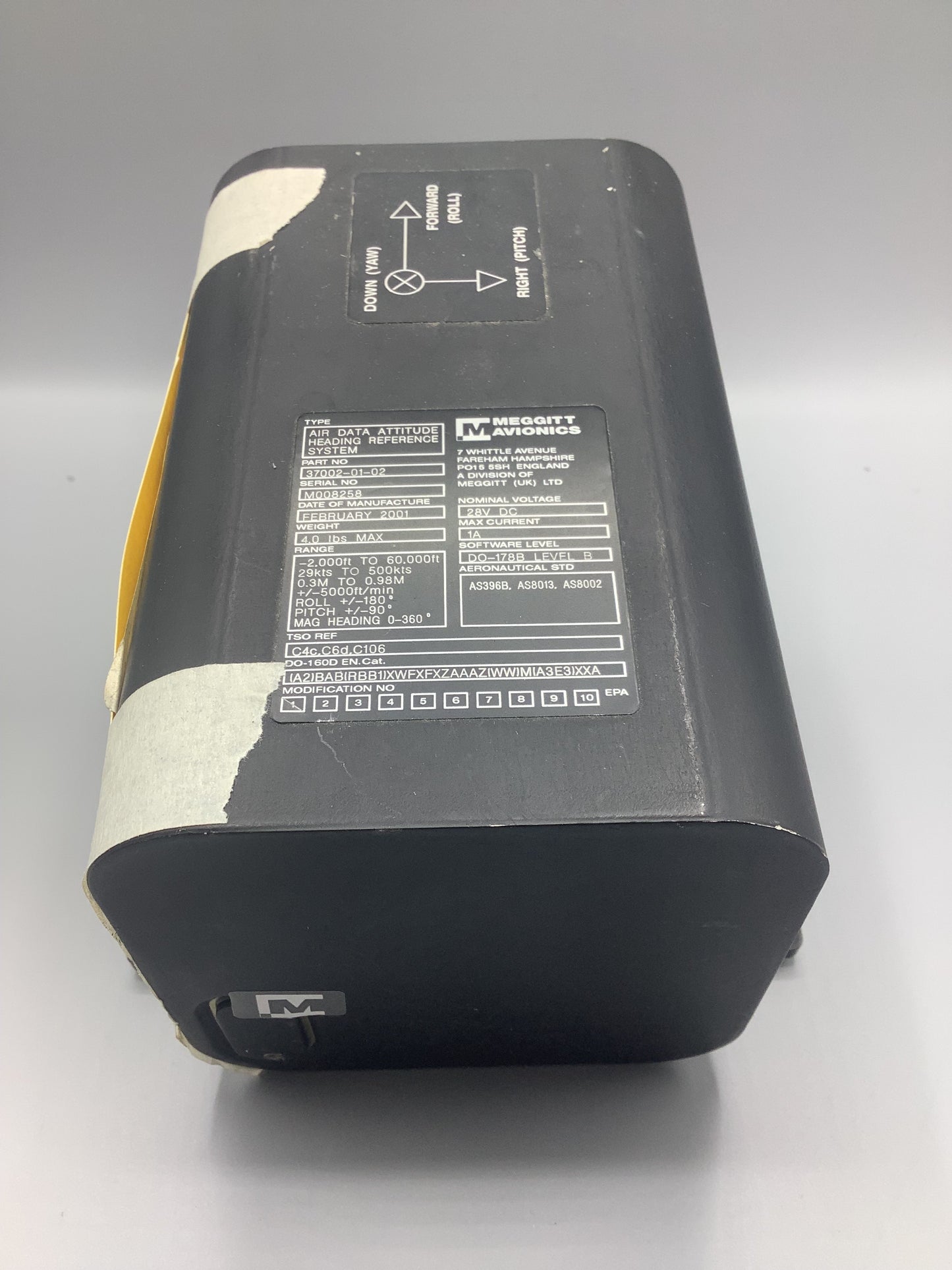 Meggitt Avionics ADAHRS Unit - Part Number: 37002-01-02