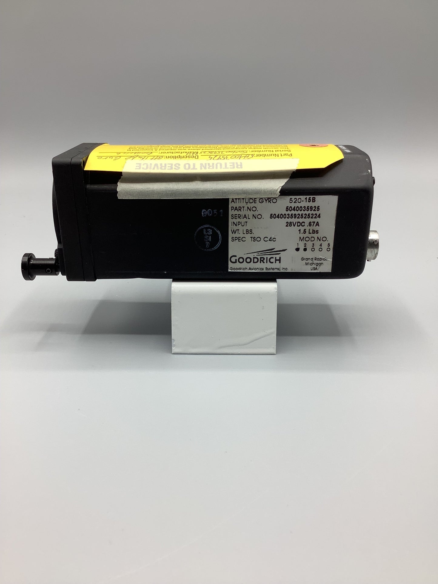 Goodrich Standby Attitude Indicator 2 1/4 - PN: 5040035925