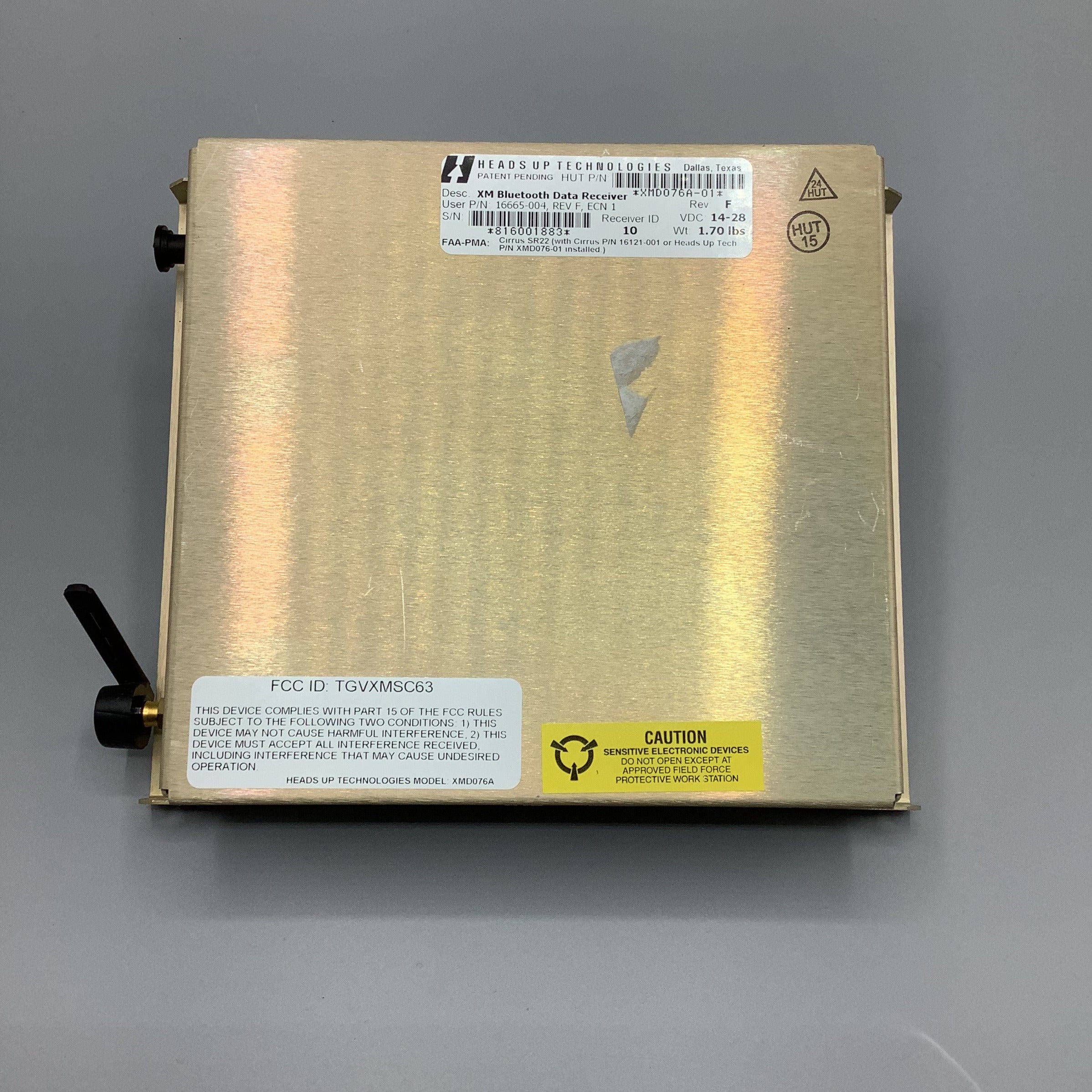 Heads Up Technologies XM Bluetooth Data Receiver Part Number XMD076