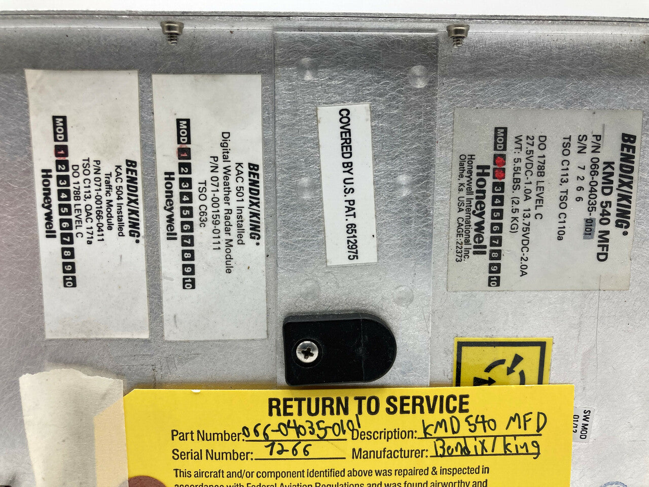 Bendix/King KMD 540 MFD - Part Number: 066-04035-0101