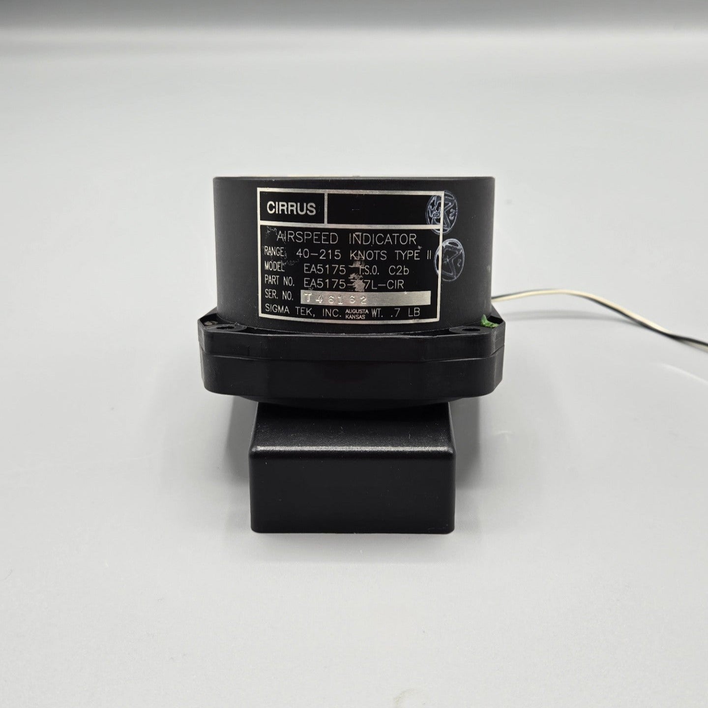 Sigma Tek Airspeed Indicator - PN: EA5175-07L-CIR