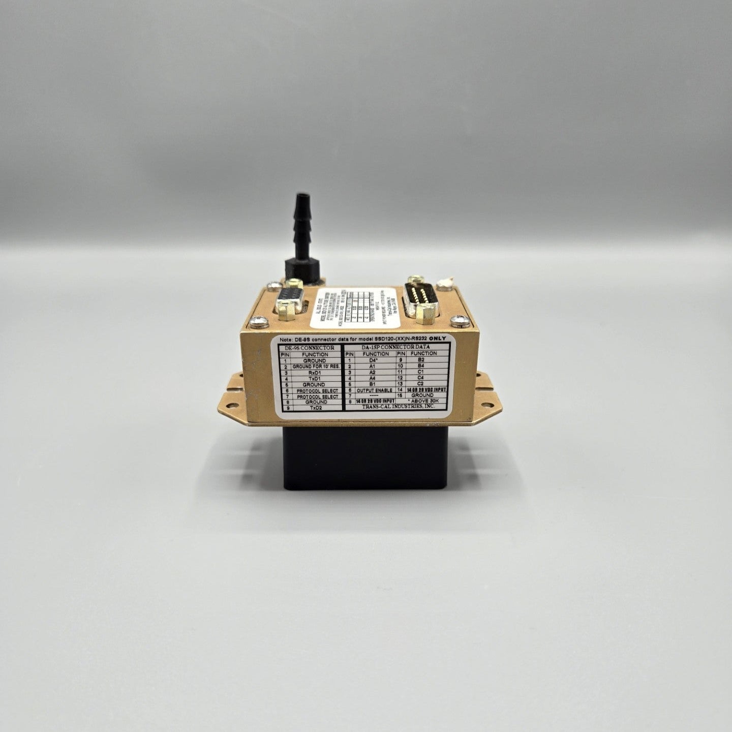Trans-Cal SSD120 Altitude Digitizer - PN: SSD120-30N-RS232