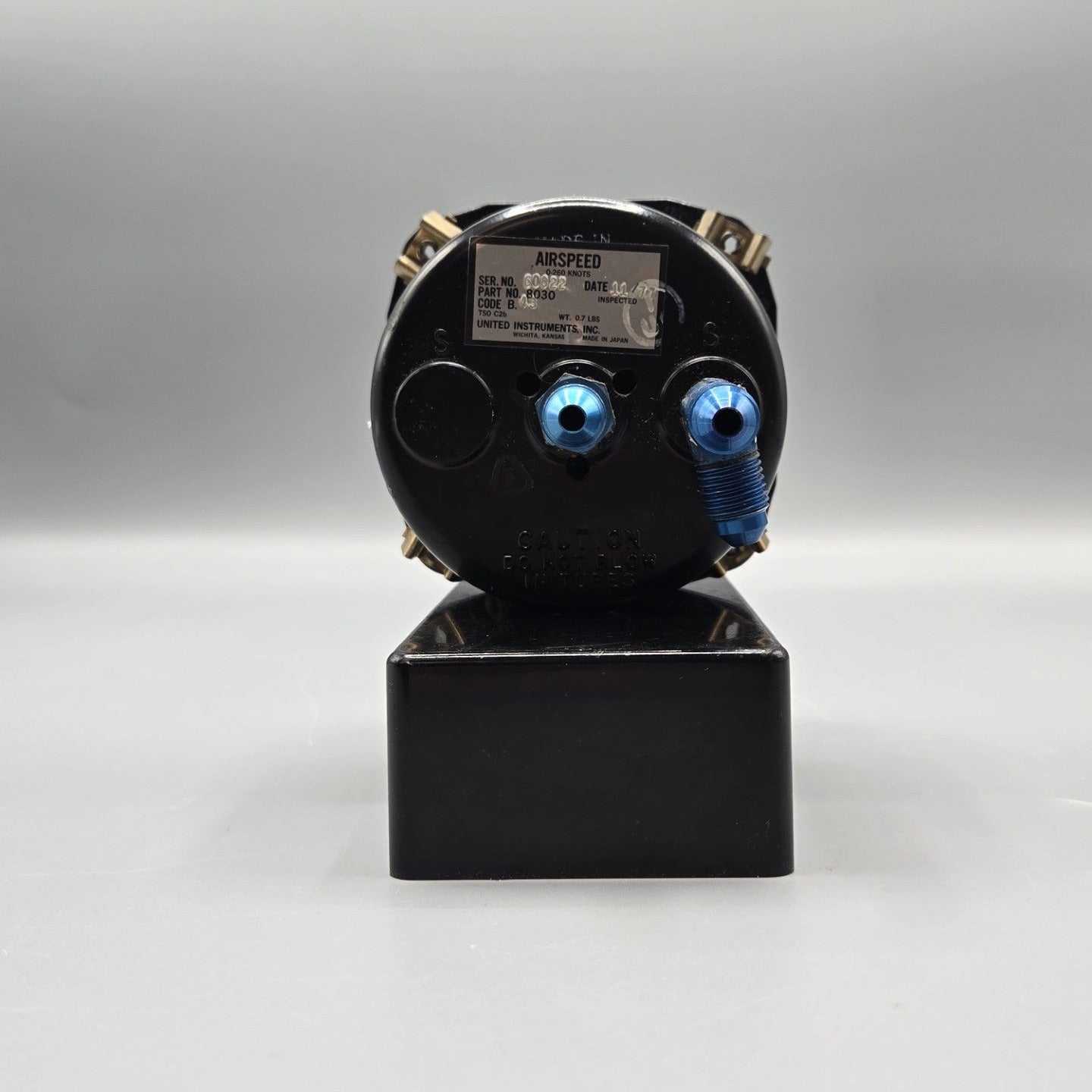 United Instruments Airspeed Indicator - PN: 8030 (Code: B. 43)