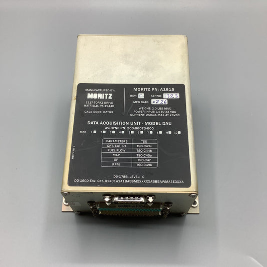 Moritz Data Acquisition Unit for Cirrus SR20/22 - PN: 200-00073-000