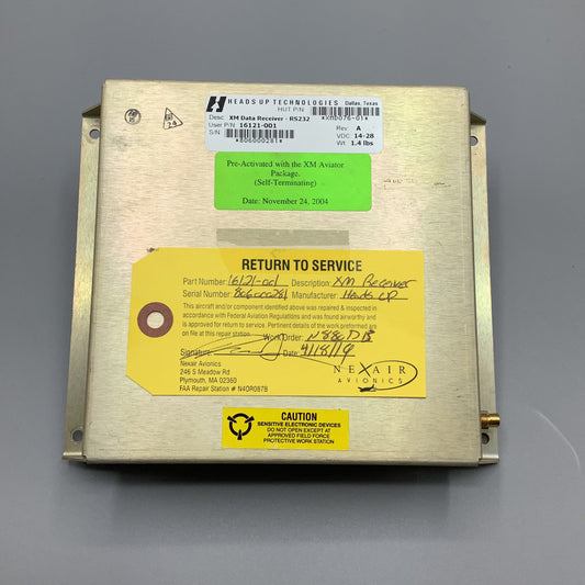 Heads Up Technologies XM Data Receiver - Part Number: XMD076-01